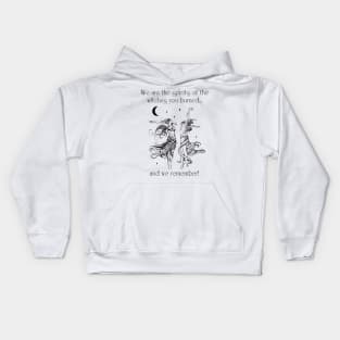 We Remember Witchy Design Kids Hoodie